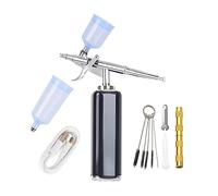 Airbrush with Compressor Kit 20CC 40CC Single-Action Pen Super Works Nail Mineral Paint Gun Tattoo Salon Art Design Effortless Precision Consistent Spray