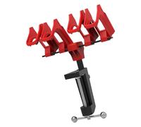 Airbrushes Storage with Protective Dividers and Adjustment Mechanism Clamp On 4 Airbrushes Holder Storage Rack