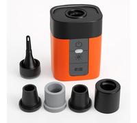 AirBurst Pro - Compact Electric Pump with Vacuum & LED Light, Mini Air Pump for Inflatables, USB Electric Pump for Vacuum Storage Bags, 2600 mAh Battery Fast Inflate Deflate Camping Light(1pc)