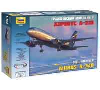 1:144 Zvezda Airbus A-320 Kit Z7003 Model