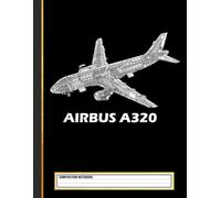 Airbus A320 jet airplane cutaway aviation pilot Composition Notebook
