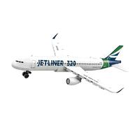 Airbus A320 Jetliner Building Set - 129PCS Airplane Bricks Kit, Collection City Passenger Airplane Model, Home Office Decor, STEM Education Plane Toy, Creative Gift for Adult Teen
