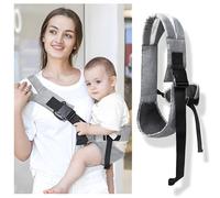 AIRCADIA Portability Baby Carrier, Children's Carrier Side Baby Sling Carrier Baby with Non-Slip Hip Seat Sling Toddler Hip Carrier Toddler Carrier Ergonomic from 6 Months (6.4-20 kg) Grey