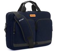 AirCase C31 Laptop Bag Messenger Bag Case for 13-Inch/ 14 Inch/ 15.6 Inch Laptop MacBook | Water Resistant Compartments, Multi-Pockets Fits All iPad/Tab for Office, Men, Women (Blue), Blue, Modern