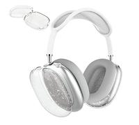 Aircawin for AirPods Max Case Clear Glitter,Soft TPU Clear for Airpods Max Case Cover,Shockproof Anti-Scratch Protective Cover No-Yellowing Transparent Accessories for AirPod Max Headphone-Glitter