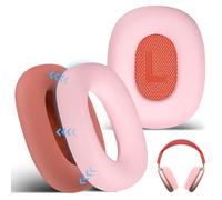 Aircawin for AirPods Max EarPad Case, EarCups Cover Protector, Soft Silicon EarPad Cover for AirPods Max, Anti-Scratch No-Yellow Sweatproof Washable - Pink