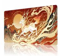 AIRCBC MTG Playmat 24" x 14" Stitched Edges and Smooth Rubber Surface Battle Board Game Mat with Free Storage Bag - Compatible with Magic the Gathering Playmat - Play MTG, YuGiOh, TCG