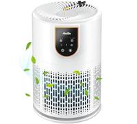 Aircillin Air Purifier for Home Bedroom, Up to 798 Sq Ft with 5-Stage H13 HEPA Filter, Removes 99.97% of Pollen Allergies, Dust, Pet Dander, Smoke, Odor, Quiet 25 dB, with Fragrance Sponge & Timer
