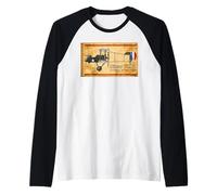 Airco DH.2 de Havilland WW1 British Pusher Biplane Raglan Baseball Tee