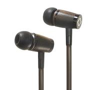 Aircom A6 Anti-Radiation Stereo Earphone - Revolutionary EMF Protection Wired Earbuds with Airflow Audio Technology - Wooden Headphones with Built-in Microphone - Wood