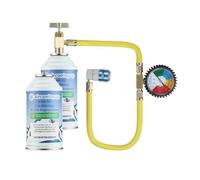 AirconTopup Car Aircon R134a Compatible Refrigerant x2 for Hybrid or Electric Vehicles with Filler Kit equivalent to 906g of R134a