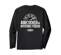 Aircooled & Attitude Fueled - Classic Car Culture (Back) Long Sleeve T-Shirt