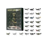 Aircraft Advents Calendars 2025 | Aircrafts Lovers Gift | 24 Days Christmas Holiday Countdown | 24 Pieces Distinctive Acrylic 2d Aircraft Pendant | Christmas Decorations for Thanksgiving, Birthday