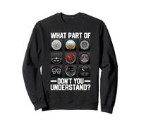 Aircraft Aviation Airline Airplane Pilot Instruments Aviator Sweatshirt