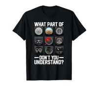 Aircraft Aviation Airline Airplane Pilot Instruments Aviator T-Shirt