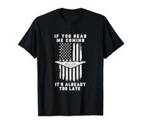 Aircraft B-2 Power Patriotic Veteran American Flag Vintage T-Shirt