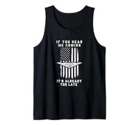 Aircraft B-2 Power Patriotic Veteran American Flag Vintage Tank Top