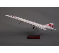 Aircraft Buyer Models Scale 1/125 Large Airplane British Airways Concorde 50cm Model Diecast with LED Lights for Collection or Gift