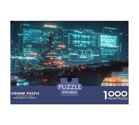 Aircraft Carrier 1000 Piece Jigsaw Puzzle For Adults Challenging Game Stress Relief Puzzle Exercise The Memory of The Brain for The Whole for Women, Gifts for Men 38x26cm/1000pcs