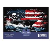 Aircraft Carrier 1000 Pieces Premium Jigsaw Age 3+ Quirky, Abstract Design, Fun Details, Educational, Challenging Puzzle Games 70x50cm/1000pcs