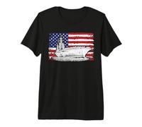 Aircraft Carrier American Flag Retired Veterans Day Sailor Premium T-Shirt