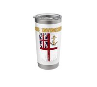 Aircraft Carrier HMS Invincible R05 Veterans Day Fathers Day Stainless Steel Insulated Tumbler