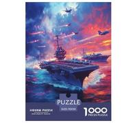 Aircraft Carrier Jigsaw Puzzles Puzzle for Adults Kids. 1000 Piece Great Gifts Challenge Toy Educational Games Home Decoration for Educational Games Gifts 70x50cm/1000pcs