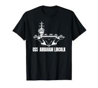 Aircraft Carrier USS Abraham Lincoln Veterans Father Grandpa T-Shirt