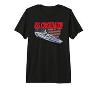 Aircraft Carrier USS Constellation for Grandpa Dad Son Premium T-Shirt