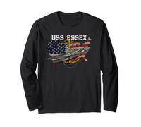 Aircraft Carrier USS Essex CV-9 CVA-9 CVS-9 Veterans Day Long Sleeve T-Shirt