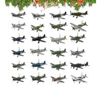 Aircraft Countdown Calendar 2025, 24-Day Christmas Countdowns Calendar, With 24 Uniques Mini Warcrafts, Fighter Plane Countdown Surprise Present, For Model Collectors, History Lovers