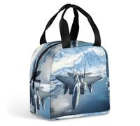 Aircraft Fighter Jet F-15 Ea-gles Flying Lunch Bag for Women Men Insulated Lunch Box Lunch Tote Bag for Work Picnic