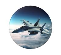 Aircraft Fighter Jets Button Pins 1 Pc, 2.4 Inch Round Button Badges Metal Personalized Picture Photo Pin Buttons Kit For Craft Supplies Christmas Diy Party Projects, 5 PCS, One size