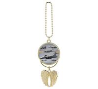 Aircraft Fighter Jets Car Pendant, Rear View Mirror Hanging Ornament, Auto Decor for Rearview Mirror, Keychain Golden-Style