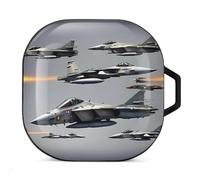 Aircraft Fighter Jets Headphone Protective Case, Earphone Case For Galaxy Buds Live, Galaxy Buds Pro, Galaxy Buds2, Galaxy Buds 2 Rro Series Headphones