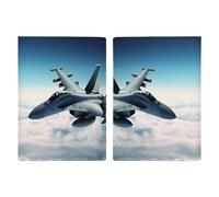 Aircraft Fighter Jets Leather Passport Holder Covers Case Minimalist Passport Sleeve Travel Wallet Passport Book Holders for Women Men, style, 20.3x13.8cm