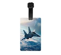 Aircraft Fighter Jets Luggage Tags Labels â€“ Secure PVC Suitcase Baggage Tags, Travel Luggage Tag with Name Id Card for Easy Identification