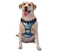 Aircraft Fighter Jets Pet Traction Vest - Full Print Design With Reflective Straps For Enhanced Safety And Comfort