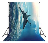 Aircraft Fighter Jets Print Backdrop For Photoshoot, Photo Backdrop Background Curtain For Photography Portraits(No Stand)
