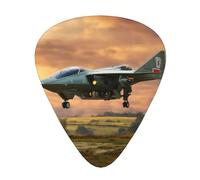 Aircraft Fighter Jets print Celluloid Guitar Plectrums for Acoustic Guitar Bass,Guitar Picks with Organizer Box
