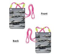 Aircraft Fighter Jets Print Crossbody Phone Bag For Women Men, Adjustable Strap Phone Purse, For Travel Shopping