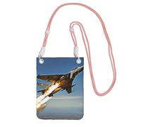 Aircraft Fighter Jets Print Crossbody Phone Bag For Women Men, Adjustable Strap Phone Purse, For Travel Shopping