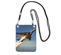 Aircraft Fighter Jets Print Crossbody Phone Bag For Women Men, Adjustable Strap Phone Purse, For Travel Shopping