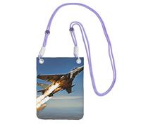 Aircraft Fighter Jets Print Crossbody Phone Bag For Women Men, Adjustable Strap Phone Purse, For Travel Shopping