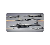 Aircraft Fighter Jets Print Desk Mat | Non-Slip Large Mouse Pad 30x60cm Keyboard Gaming Long Mouse Mats for Desk Accessories