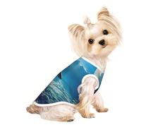Aircraft Fighter Jets print Dog Clothes T Shirts for Small Dogs Breathable Puppy Kitten Dog Shirts for Pet Dogs Cats