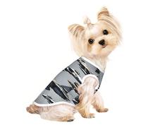 Aircraft Fighter Jets print Dog Clothes T Shirts for Small Dogs Breathable Puppy Kitten Dog Shirts for Pet Dogs Cats