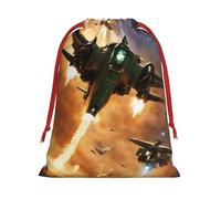 Aircraft Fighter Jets Print Gift Drawstring Bag Reusable Pouch Birthday Presents Wedding Daily Organizing Events