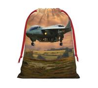 Aircraft Fighter Jets Print Gift Drawstring Bag Reusable Pouch Party Favors Birthdays Weddings Daily Sack