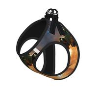 Aircraft Fighter Jets Print Harness Leash Set For Cat Dog, Reflective Adjustable Escape-Proof Vest Lead With Soft Breathable Mesh, For Small Pets And Kitten Puppy